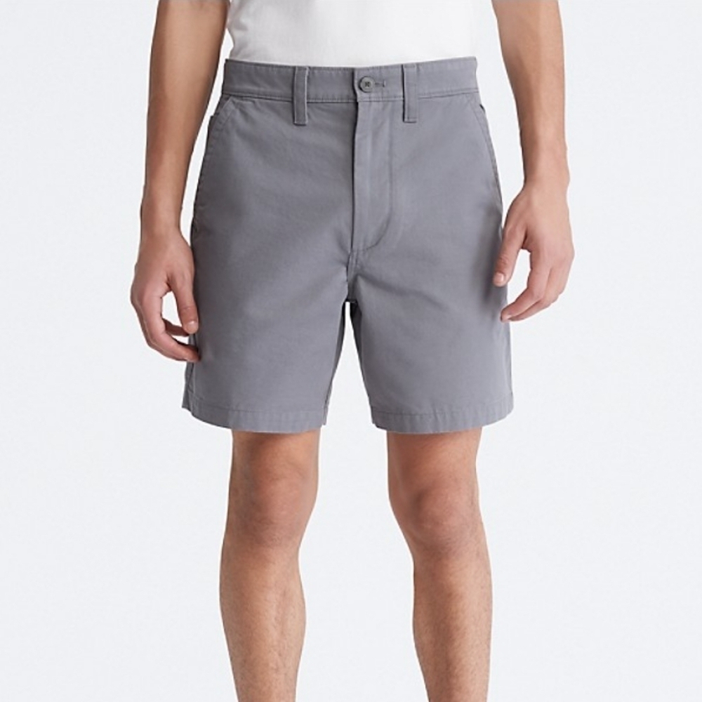 CALVIN KLEIN Cotton Flat Front Mid length Shorts Size 30
